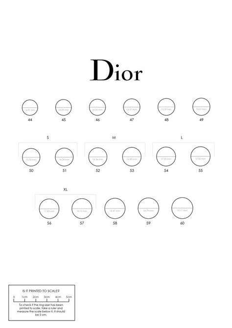 dior ring günstig|Dior ring size chart.